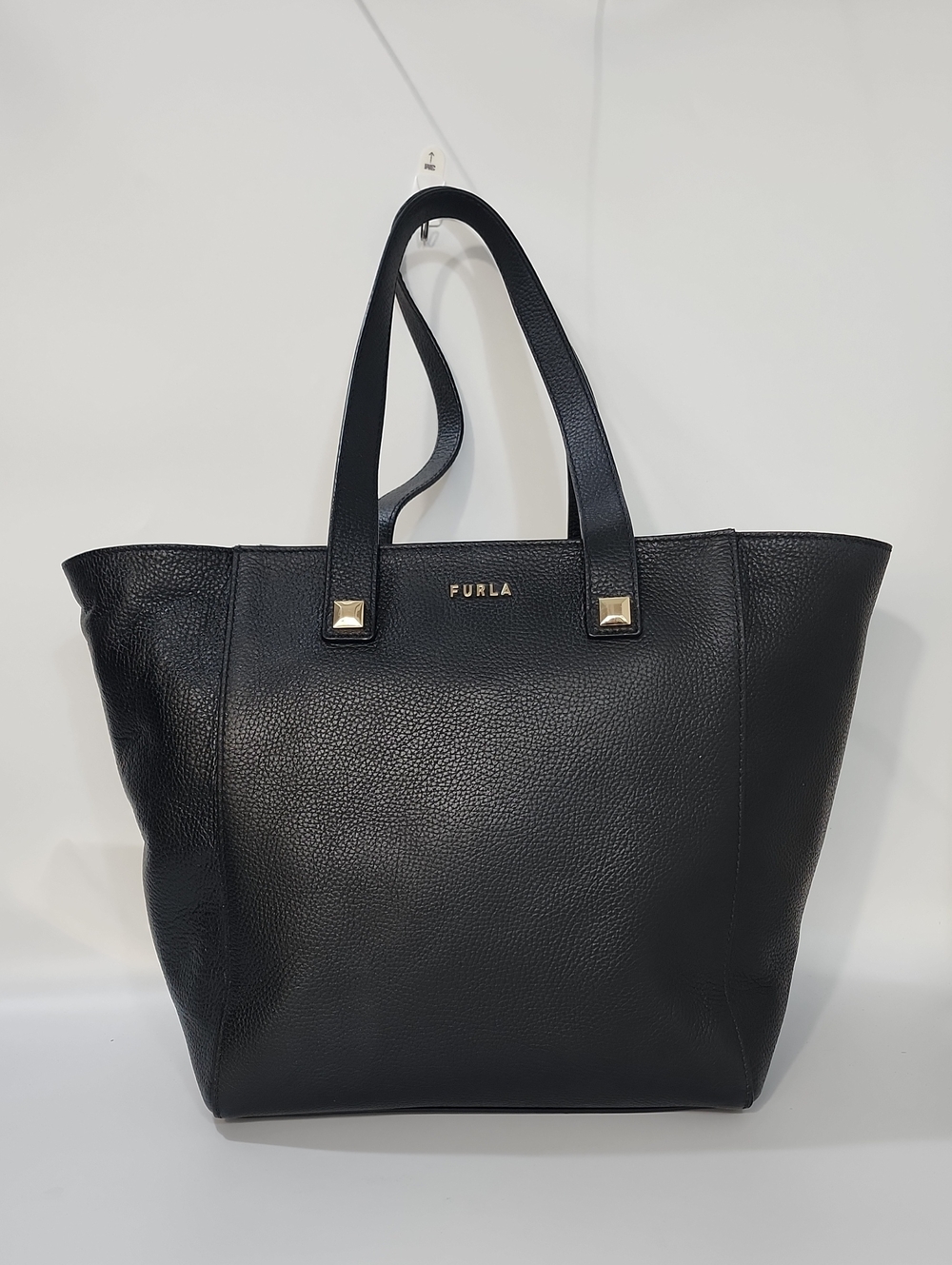 Furla - Afrodite Double Handle Leather Tote Bag -Black